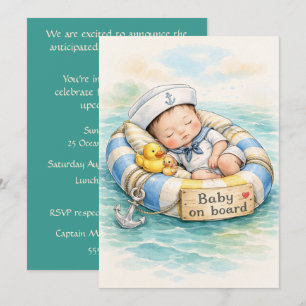 Baby an Bord Digitaler Download Einladung zur Baby