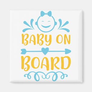 Baby an Bord Magnet