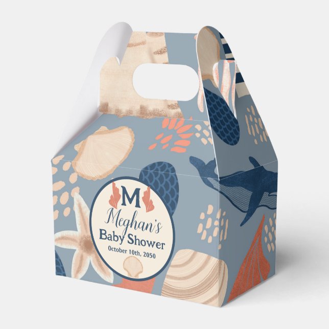 Baby an Bord Nautical Baby Boy Dusche Geschenkschachtel (Vorderseite)