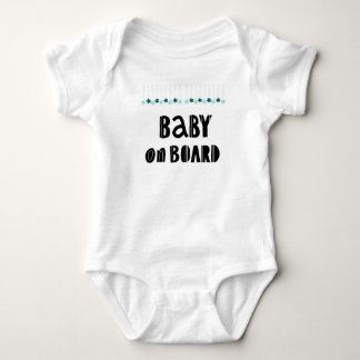 Baby an Bord. Neues geborenes Baby. Süß Baby Strampler