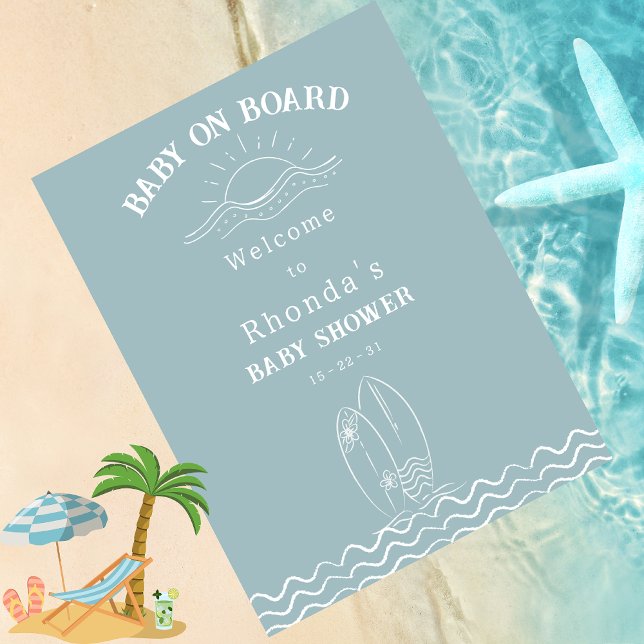 Baby an Bord Neutral Baby Dusche Willkommen Fotodruck (Von Creator hochgeladen)