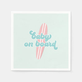 Baby an Bord Pink Beach Baby Dusche Serviette
