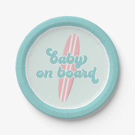 Baby an Bord Pink Beach Baby Duschpapier Teller