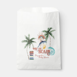 Baby an Bord | Retro Summer Surf Baby Dusche Geschenktütchen