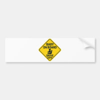 Baby an Bord - Sicheres, helles Gelbes Auto fahren