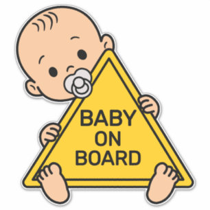 Baby an Bord Sicherheitsschild Auto Fenster Stoßst Aufkleber