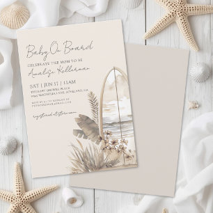 Baby an Bord Sommer Boho Strand Baby-Party Einladung