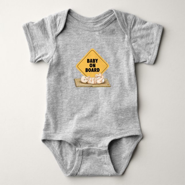 Baby an Bord Strampler (Vorderseite)