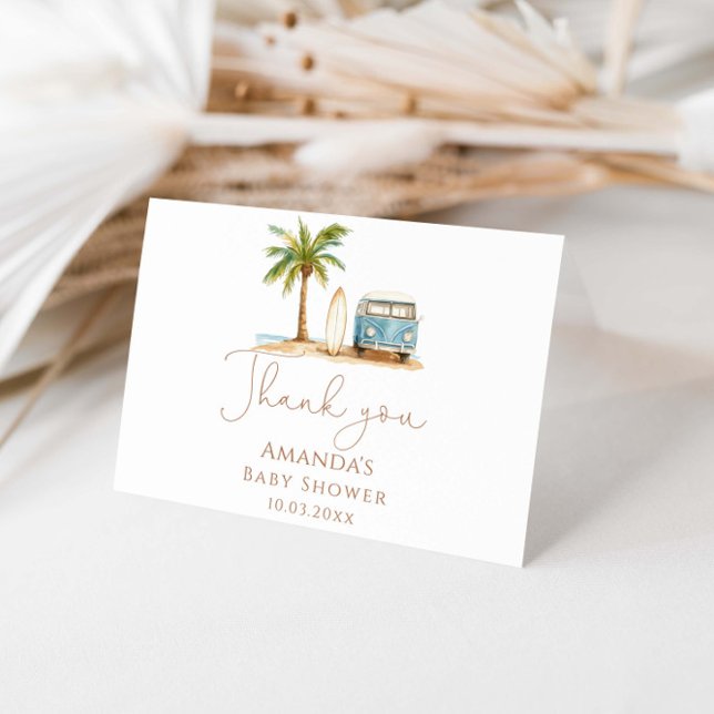 Baby an Bord Summer Baby Dusche Dankeskarte (Von Creator hochgeladen)