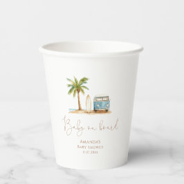 Baby an Bord Summer Baby Dusche Pappbecher