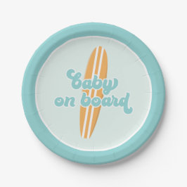 Baby an Bord Surf Beach Baby Duschpapier Teller