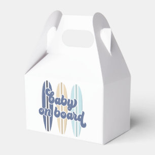 Baby an Bord Surfboard Strand Baby Shower Geschenkschachtel