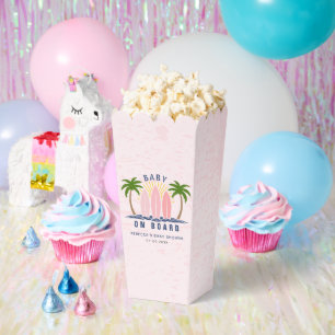 Baby an Bord Surfen Spritzen Rosa Mädchen Dusche Geschenkschachtel