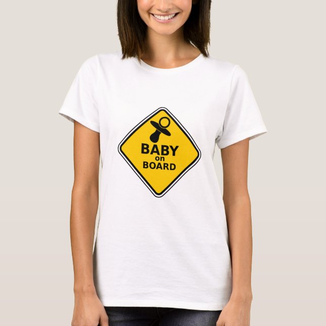 Baby an Bord T-Shirt (Vorderseite)