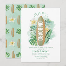Baby an Bord Tropical Palm Baby Dusche