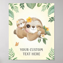 Baby and Mommy Sloths Baby Dusche Sprinkle Kinderz