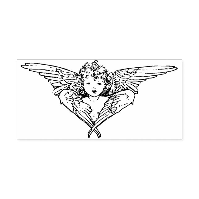 Baby Angel Gummistempel (Prägung)
