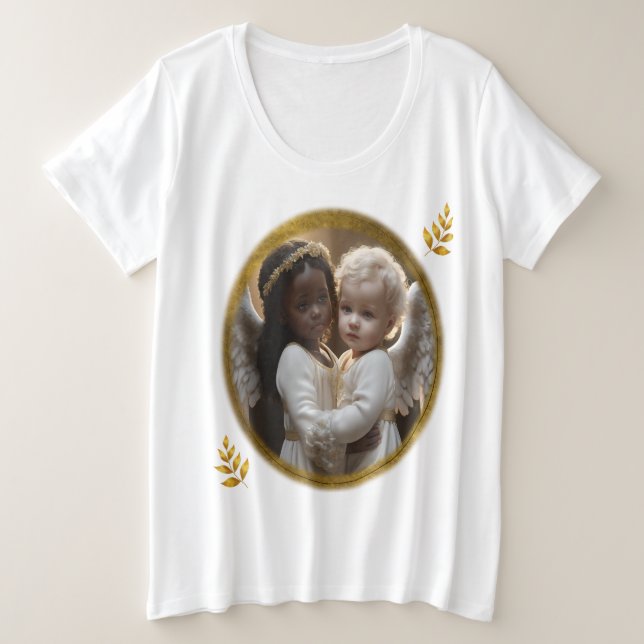 Baby Angels Große Größe T-Shirt (Design vorne)