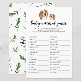 Baby Animal Game Beagle Watercolor Thema