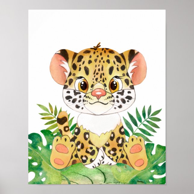 Baby Animal Prints for Kinderzimmer, Safari Poster (Vorne)