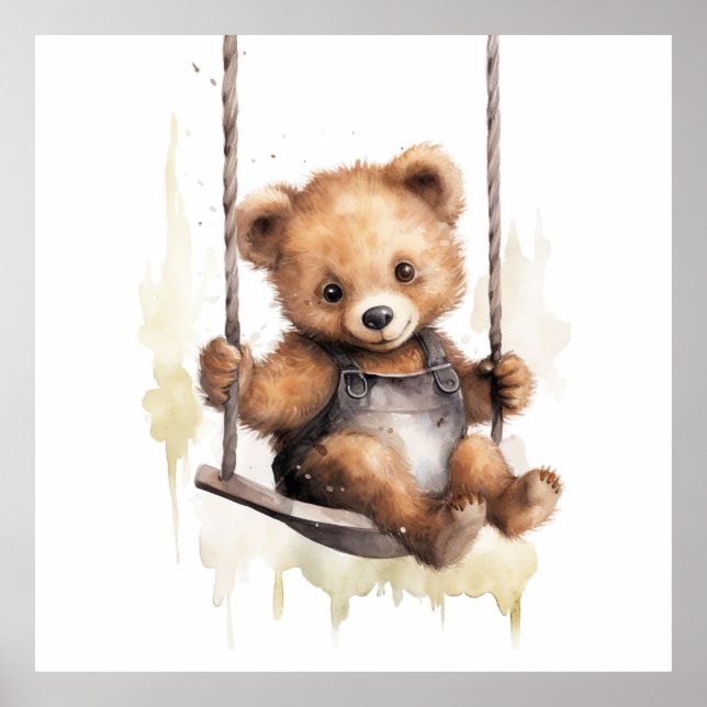 Baby Animal Prints for Kinderzimmer, Safari Poster (Vorne)