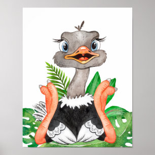 Baby Animal Prints for Kinderzimmer, Safari Poster