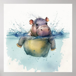 Baby Animal Prints für Kinderzimmer, Niedliches Hi Poster