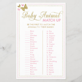 Baby Animal Quiz Baby Showspiel Flyer
