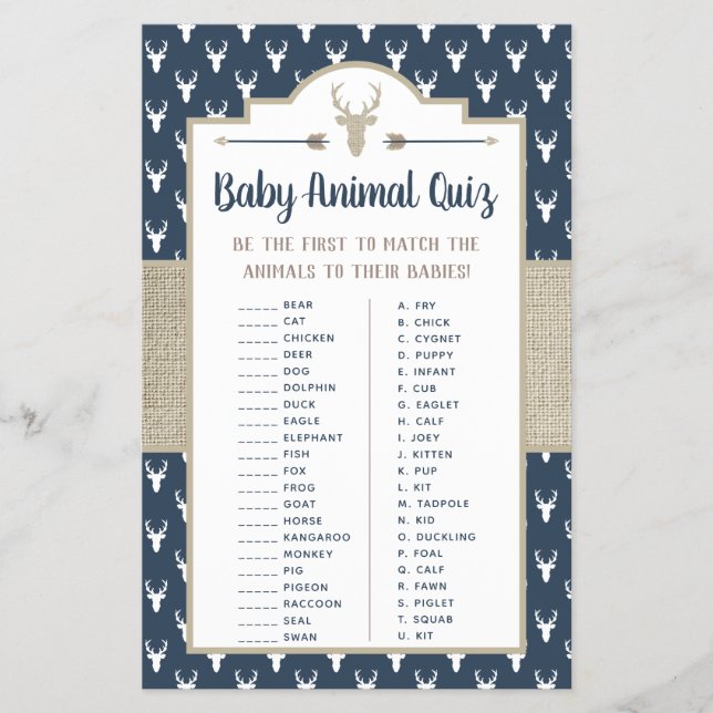 Baby Animal Quiz, Waldland Deer Flyer (Vorne)