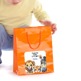 Baby Animal Safari Quadratischer Aufkleber