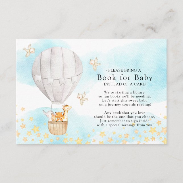 Baby Animals Balloon Ride Book for Baby Card Begleitkarte (Vorderseite)