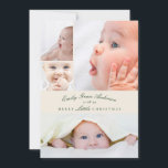 Baby Ankündigung 5 Collage Merry Little Christmas<br><div class="desc">Simple Elegant Collage Merry Verheiratete Weihnachten Weihnachten Weihnachten Weihnachten Weihnachten Weihnachten Weihnachten Weihnachten Weihnachten Weihnachtskarte neu vermietet *Vollbestellbares Template #joy #joy #merrychristmas</div>
