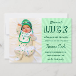 Baby-Ankündigung-Foto Feiertagskarte