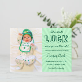 Baby-Ankündigung-Foto Feiertagskarte