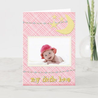Baby Ankunft - Es ist ein Mädchen - Meine kleine L Ankündigung