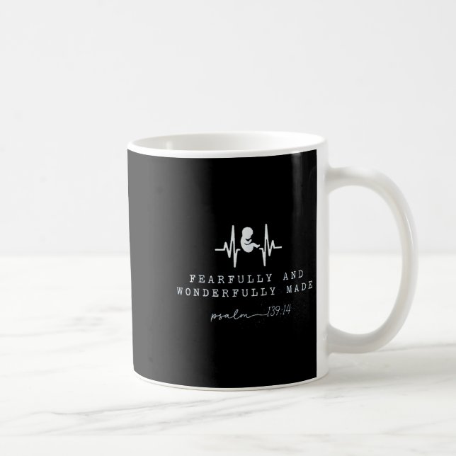 Baby Announcement Fearfully And Wonderfully Made,  Kaffeetasse (Rechts)