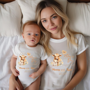 Baby-Anpassung Highland UnserErsterMuttertagZusamm Baby Strampler