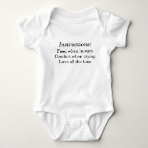 Baby-Anweisungen Baby Strampler