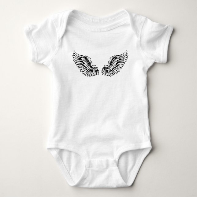 Baby Anzug, Design "Lil'Angel" Baby Strampler (Vorderseite)