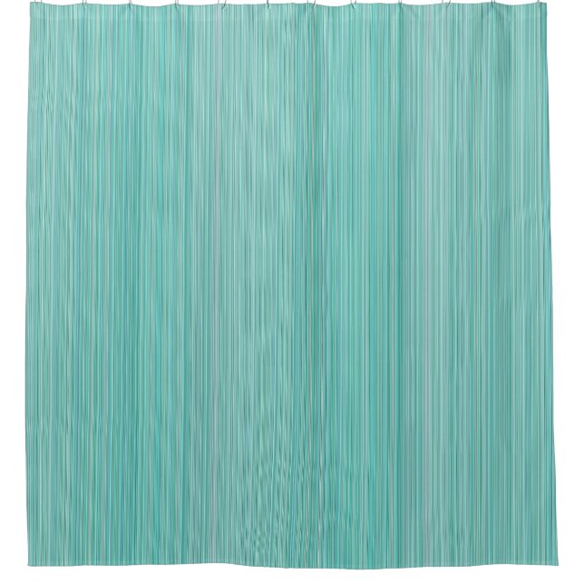 Baby Aqua Stripes Douche Rideau (Devant)
