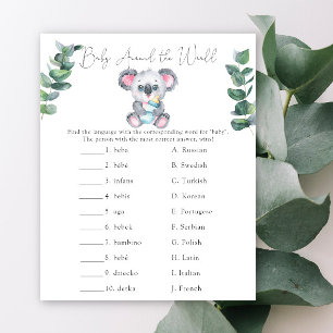 Baby Around - Koala Baby Shower