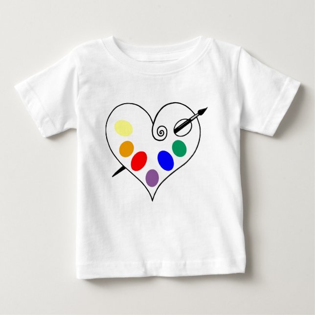 Baby Artist Baby T-shirt (Vorderseite)