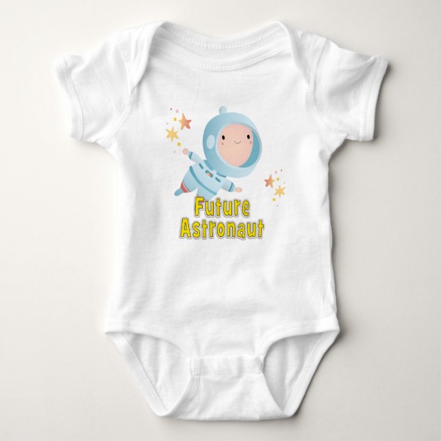 Baby Astronaut (Junge) Future Astronaut Baby Strampler (Vorderseite)