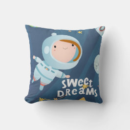 Baby Astronaut (Mädchen) Sweet Dreams Throw Kissen
