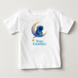 Baby-Astronaut „Stay Cosmic“ T-Shirt – Süßer Weltr