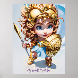 Baby Athena "My World My Rules" Poster