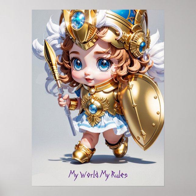 Baby Athena "My World My Rules" v2 Poster (Vorne)