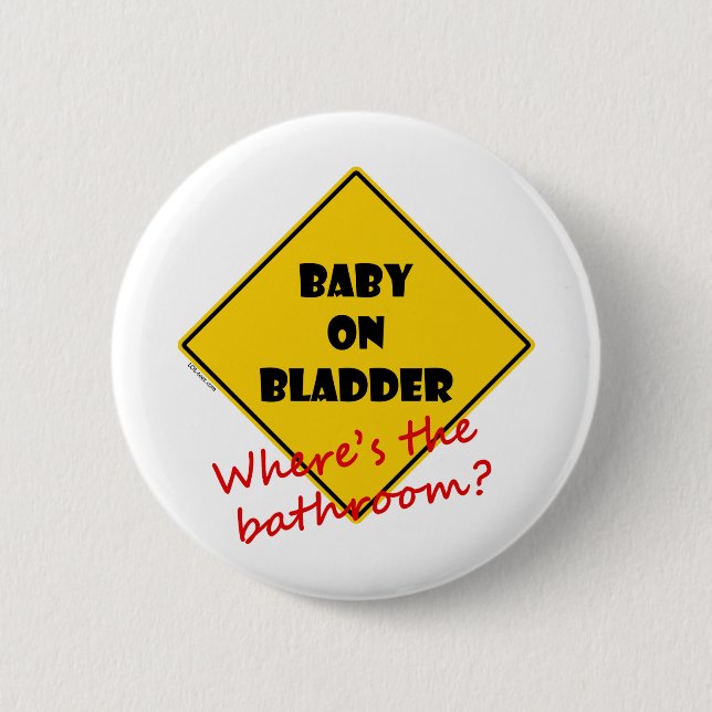 Baby auf Blase Button (Vorderseite)