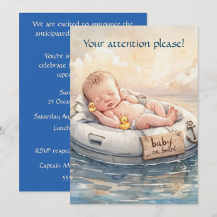 Baby auf Bord Digitaler Download Duscheinladung Einladung