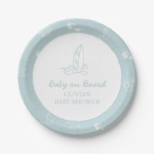 Baby auf Bord Kritzel Surfbrett Strand Baby-Party